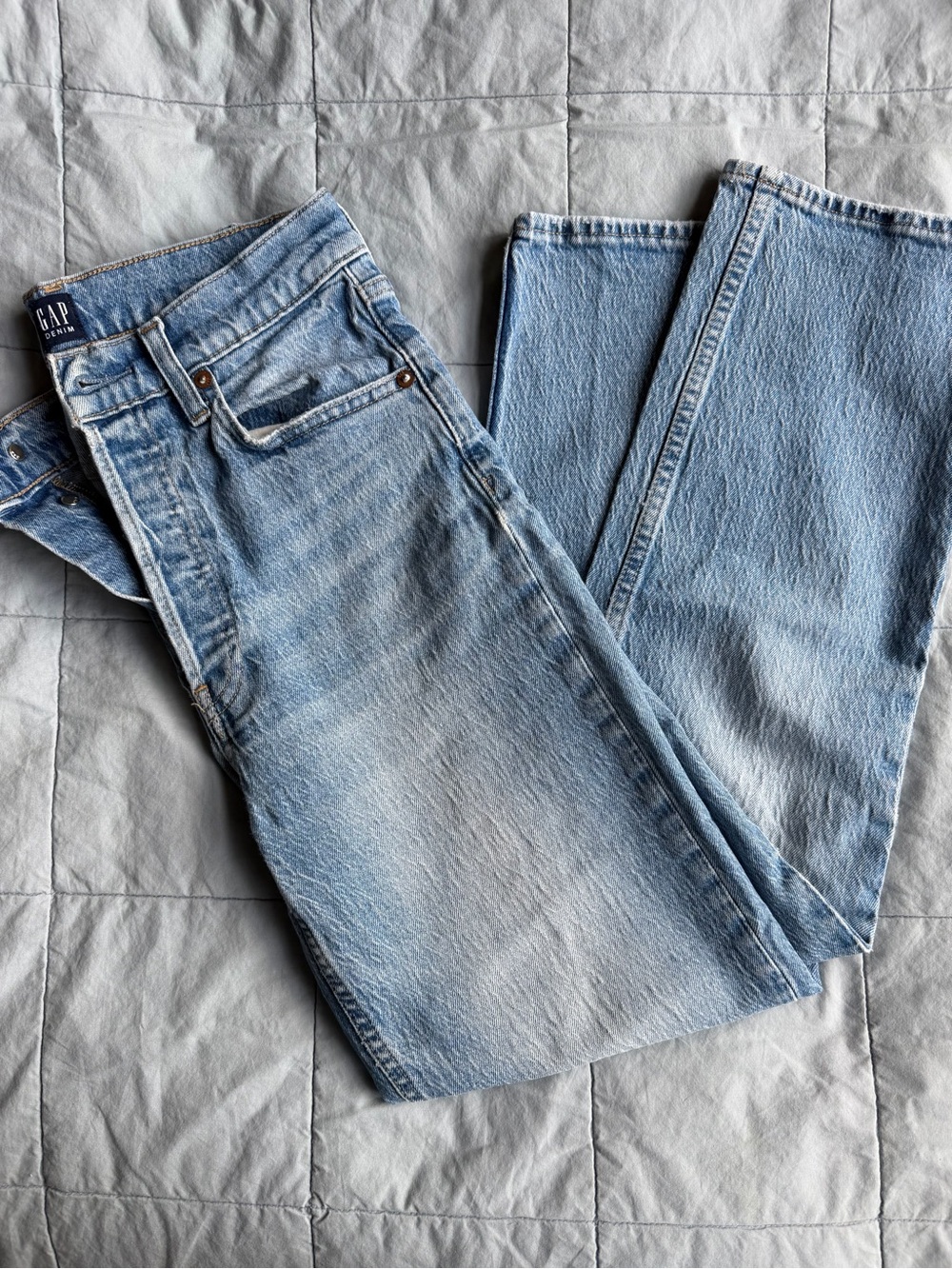 GAP 1969 Light Blue Straight-Leg Jeans